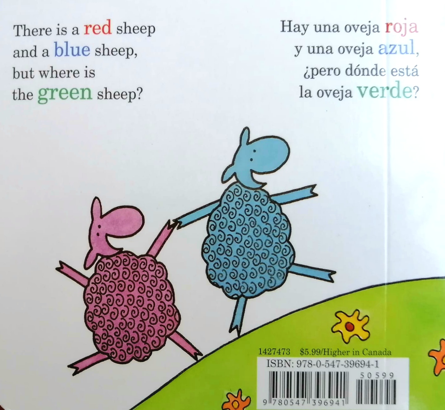 Álbum Infantil azul con ovejitas