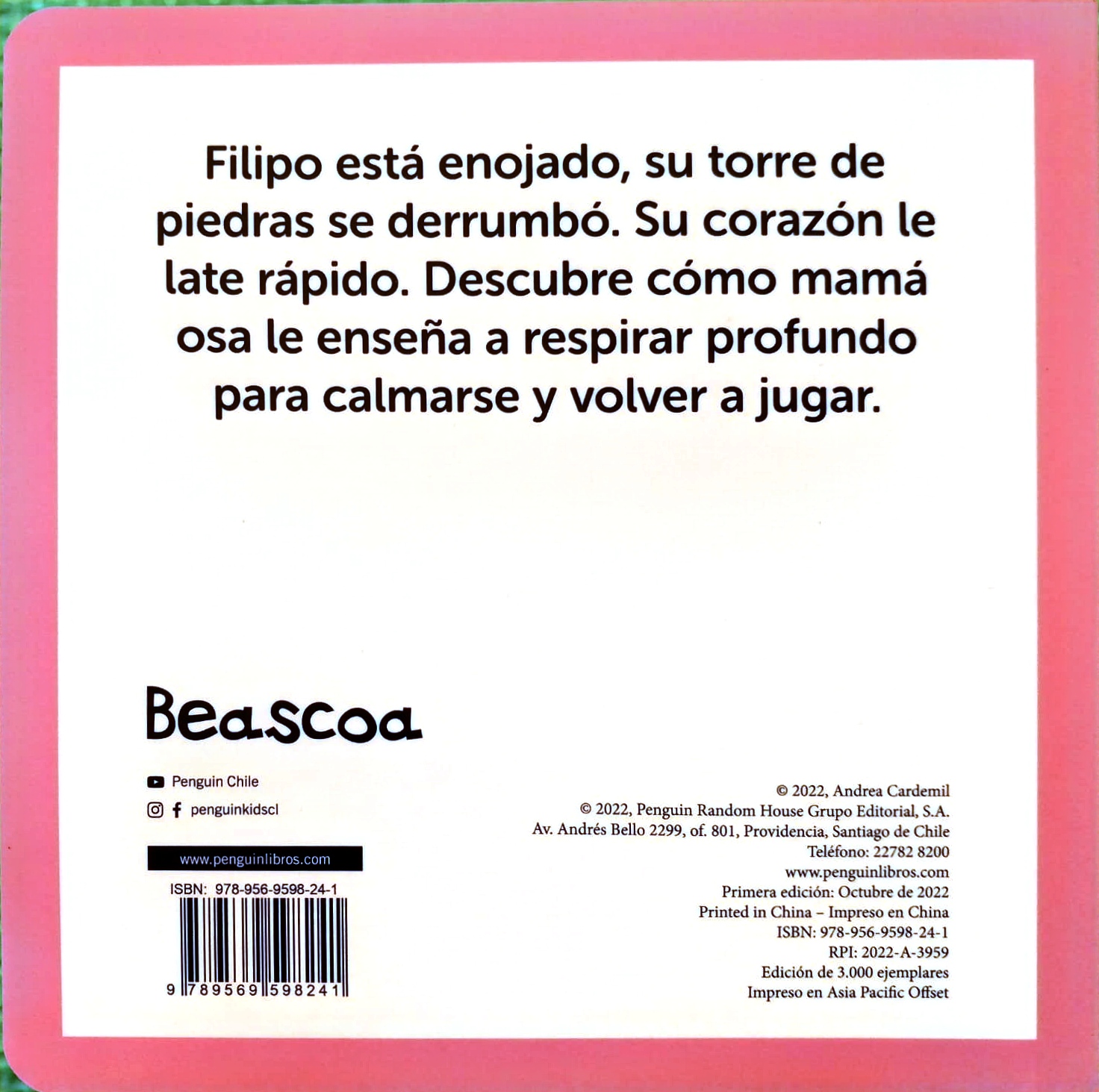 RESPIRA CONMIGO es uno de los 6 cuentos de la colección emocional