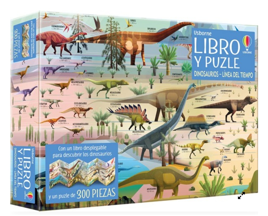 LIBRO Y PUZLE: DINOSAURIOS- LINEA DEL TIEMPO | Mateo & Leo